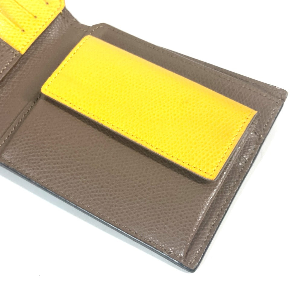 FENDI Folded wallet 7M0339 PVC / Leather Brown Zucca logo mens Used Authentic