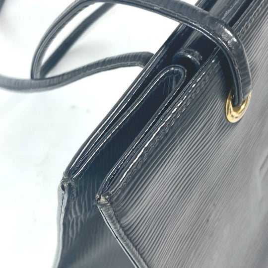 FENDI Shoulder Bag leather black vintage logo Women Used Authentic