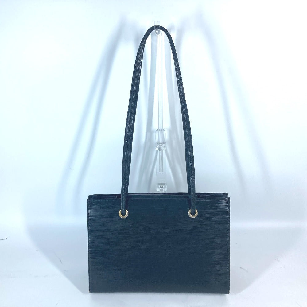 FENDI Shoulder Bag leather black vintage logo Women Used Authentic