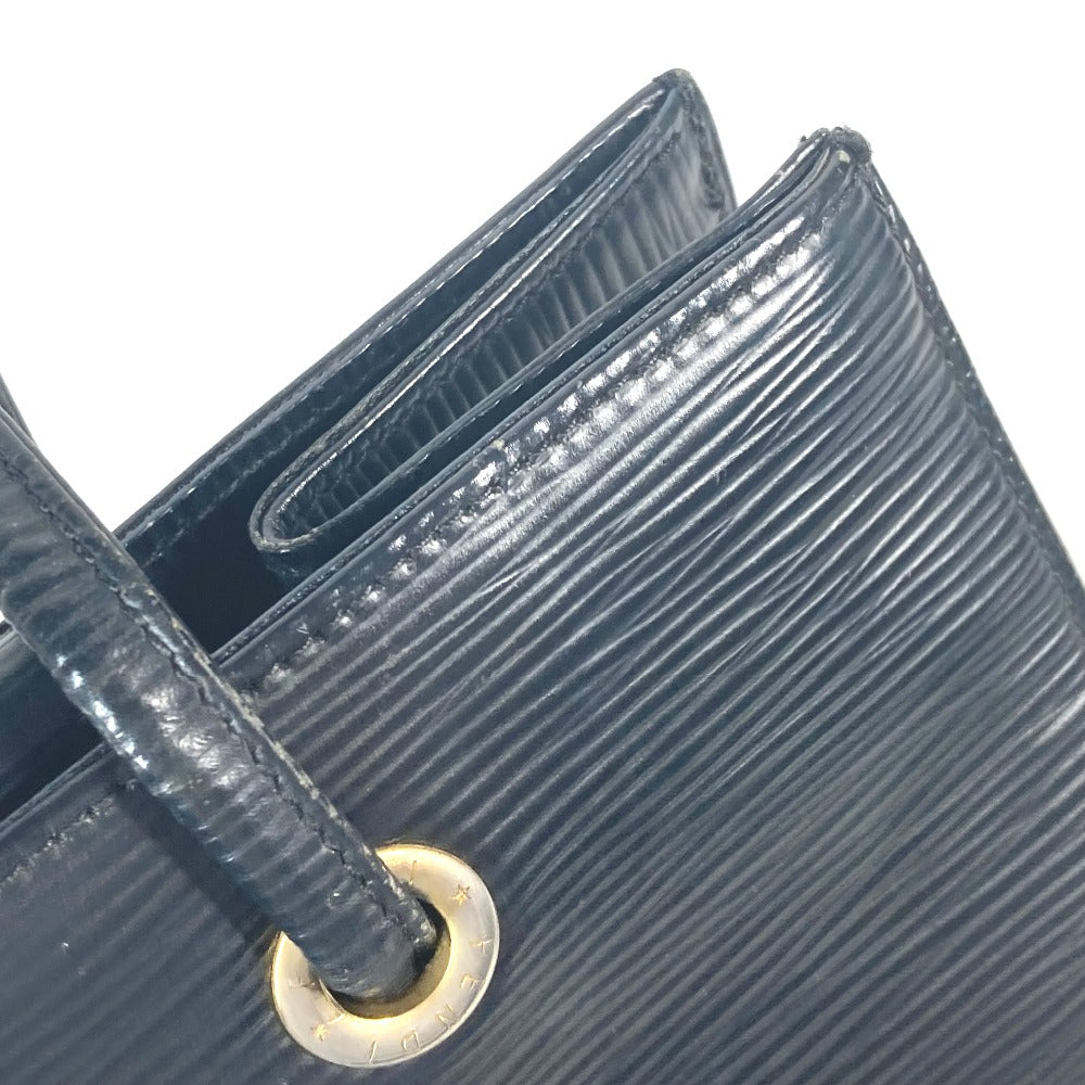FENDI Shoulder Bag leather black vintage logo Women Used Authentic