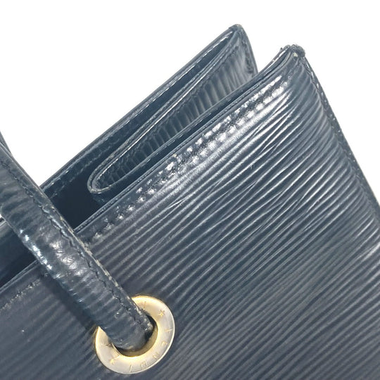 FENDI Shoulder Bag leather black vintage logo Women Used Authentic