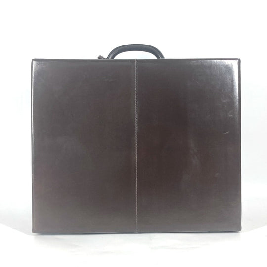 HERMES Handbag Leather, Vash Dark brown Ale Light GM