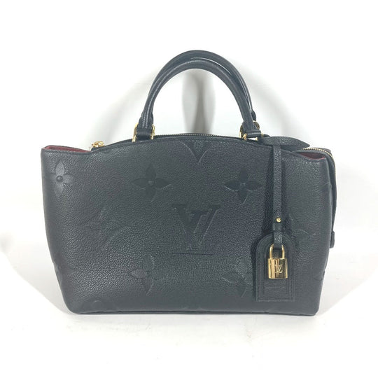 LOUIS VUITTON Handbag M58916 Monogram Ann Platt Leather black Monogram Ann Platt Petit Palais PM Women Used Authentic