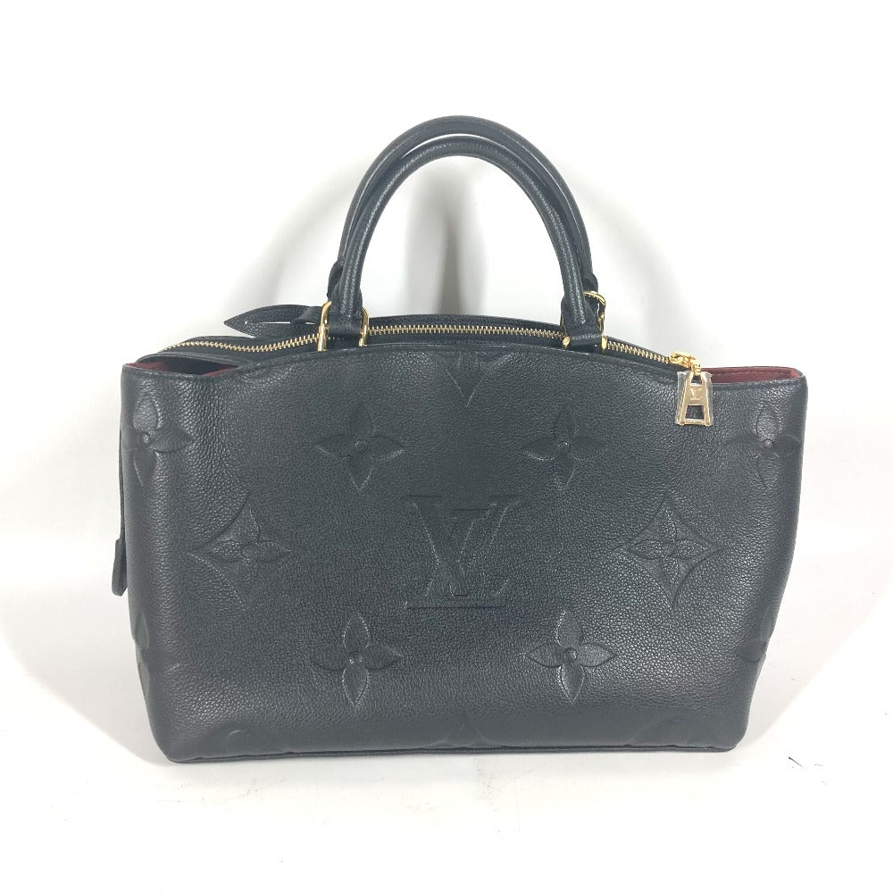 LOUIS VUITTON Handbag M58916 Monogram Ann Platt Leather black Monogram Ann Platt Petit Palais PM Women Used Authentic