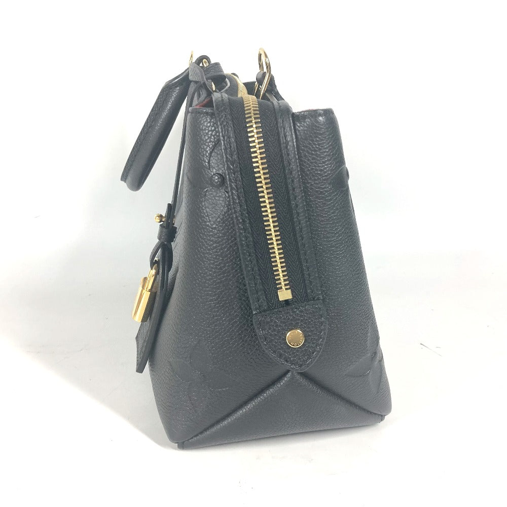 LOUIS VUITTON Handbag M58916 Monogram Ann Platt Leather black Monogram Ann Platt Petit Palais PM Women Used Authentic