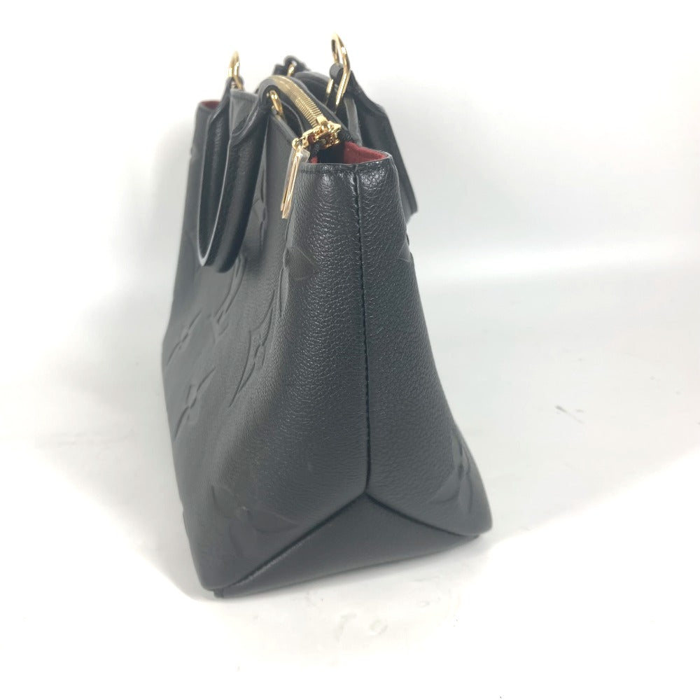 LOUIS VUITTON Handbag M58916 Monogram Ann Platt Leather black Monogram Ann Platt Petit Palais PM Women Used Authentic