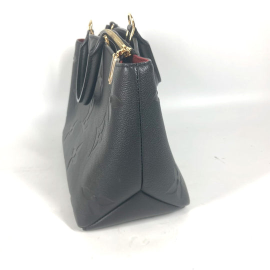 LOUIS VUITTON Handbag M58916 Monogram Ann Platt Leather black Monogram Ann Platt Petit Palais PM Women Used Authentic