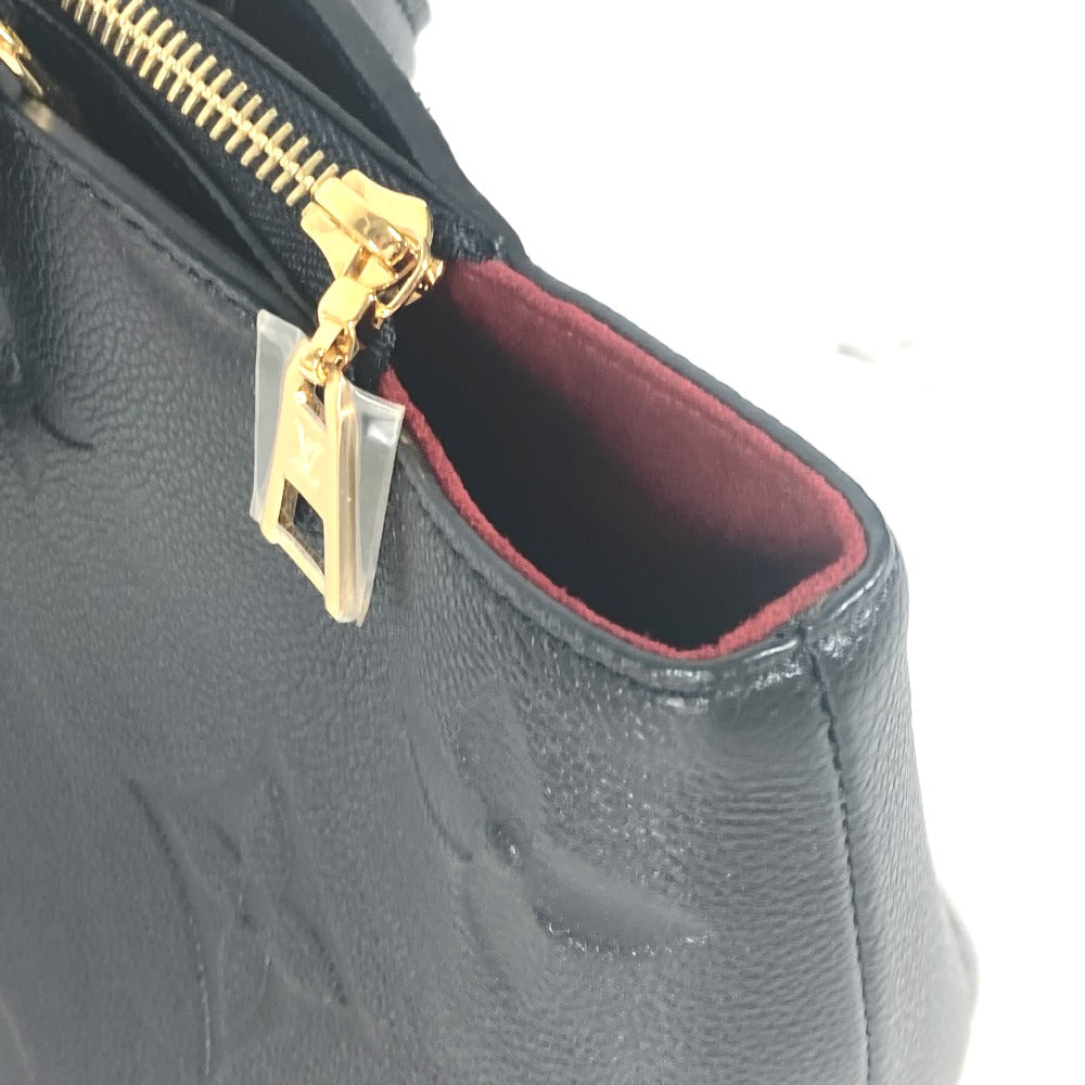 LOUIS VUITTON Handbag M58916 Monogram Ann Platt Leather black Monogram Ann Platt Petit Palais PM Women Used Authentic
