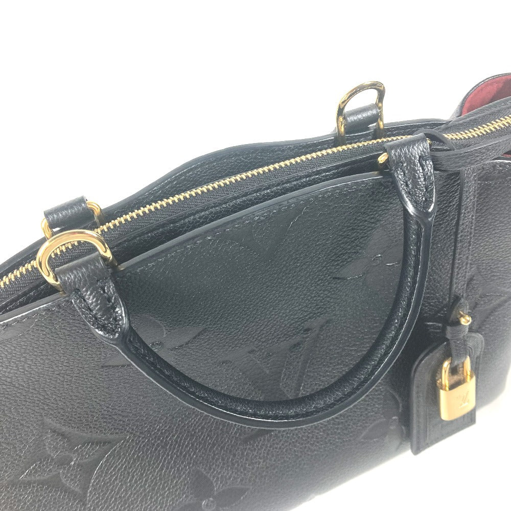 LOUIS VUITTON Handbag M58916 Monogram Ann Platt Leather black Monogram Ann Platt Petit Palais PM Women Used Authentic