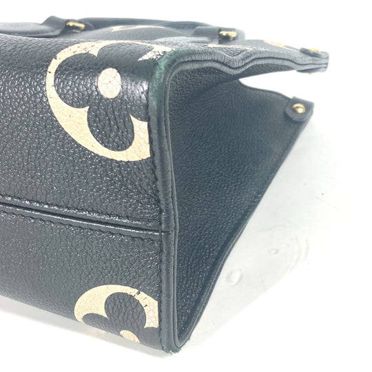 LOUIS VUITTON Handbag M45659 Monogram Ann Platt Leather black Monogram Ann Platt On the Go PM Women Used Authentic
