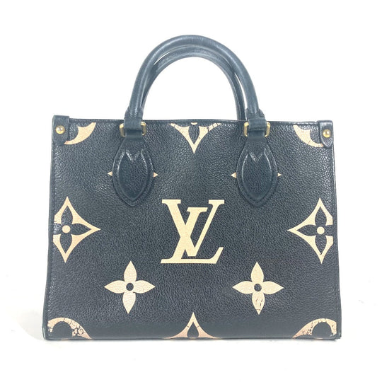 LOUIS VUITTON Handbag M45659 Monogram Ann Platt Leather black Monogram Ann Platt On the Go PM Women Used Authentic