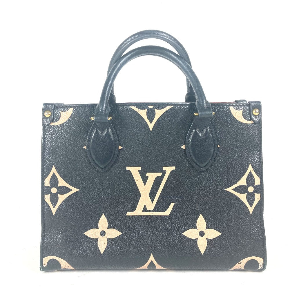 LOUIS VUITTON Handbag M45659 Monogram Ann Platt Leather black Monogram Ann Platt On the Go PM Women Used Authentic