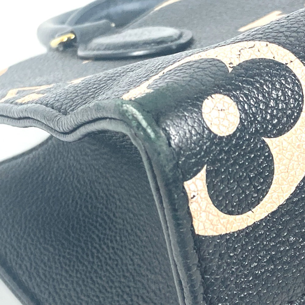 LOUIS VUITTON Handbag M45659 Monogram Ann Platt Leather black Monogram Ann Platt On the Go PM Women Used Authentic