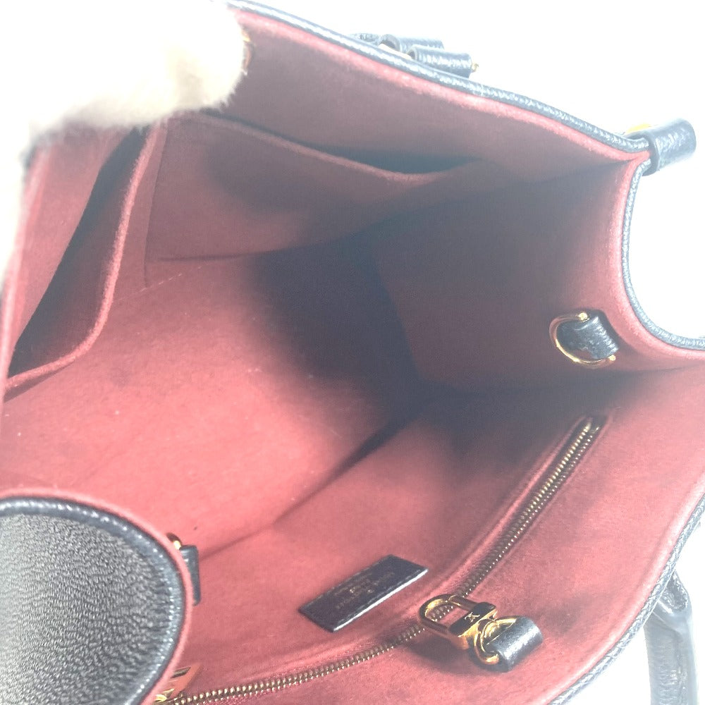 LOUIS VUITTON Handbag M45659 Monogram Ann Platt Leather black Monogram Ann Platt On the Go PM Women Used Authentic