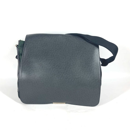 LOUIS VUITTON Shoulder Bag M30142 Taiga Leather, Nylon Canvas black Taiga Victor