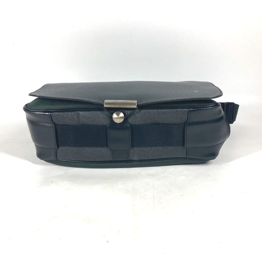LOUIS VUITTON Shoulder Bag M30142 Taiga Leather, Nylon Canvas black Taiga Victor