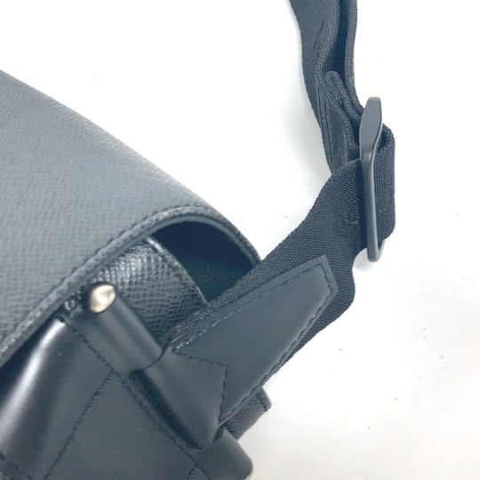 LOUIS VUITTON Shoulder Bag M30142 Taiga Leather, Nylon Canvas black Taiga Victor
