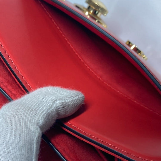 LOUIS VUITTON Shoulder Bag M82215 leather Red type LV logo S lock bag XL