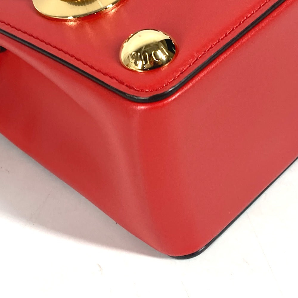 LOUIS VUITTON Shoulder Bag M82215 leather Red type LV logo S lock bag XL