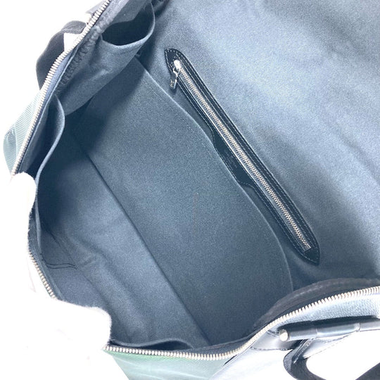 LOUIS VUITTON Shoulder Bag M30862 Taiga Leather, Nylon black Taiga Thai meal mens Used Authentic