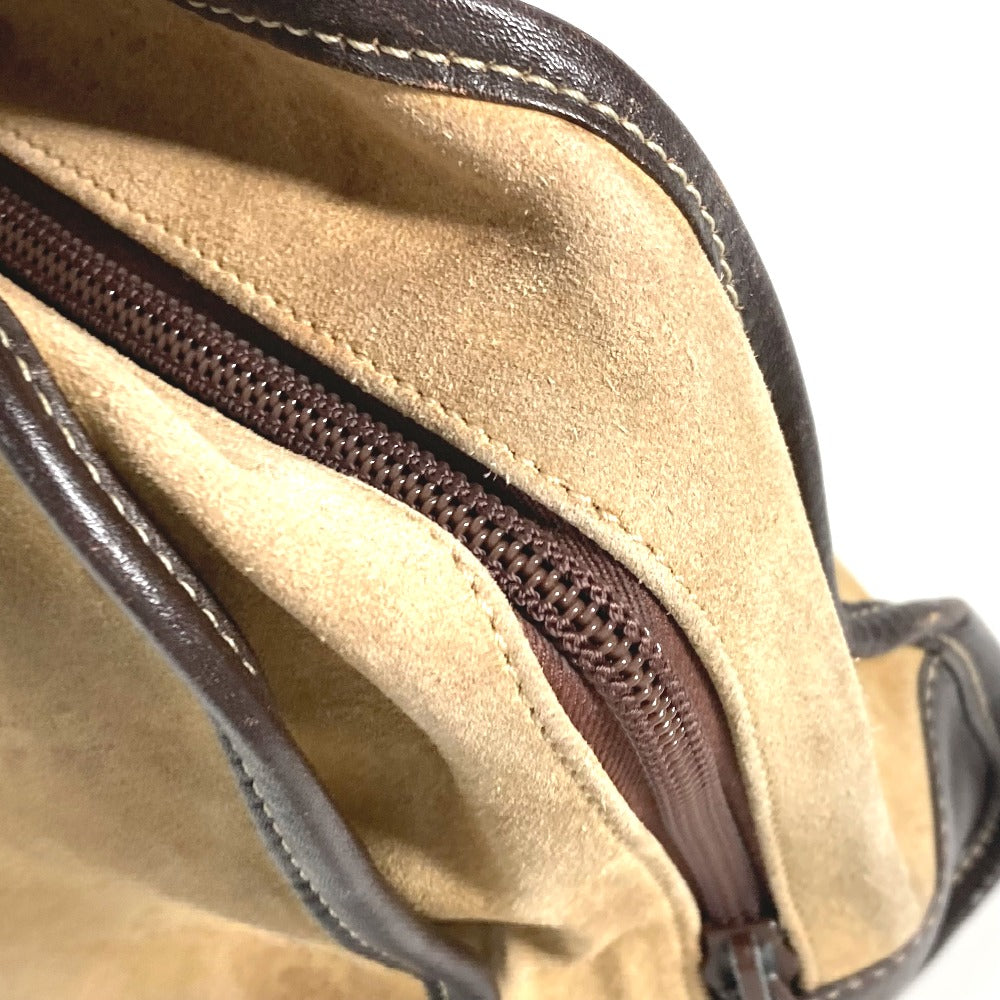 LOEWE Handbag Leather / suede beige Amazona 32 logo Women Used Authentic
