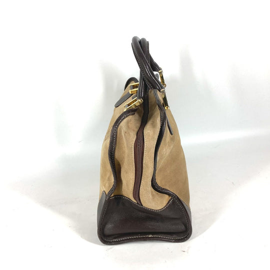 LOEWE Handbag Leather / suede beige Amazona 32 logo Women Used Authentic
