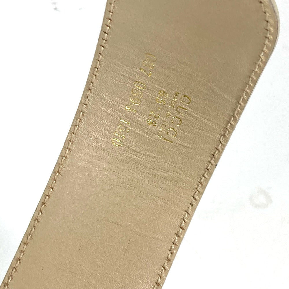 GUCCI belt 037･0394 leather beige GG logo 65