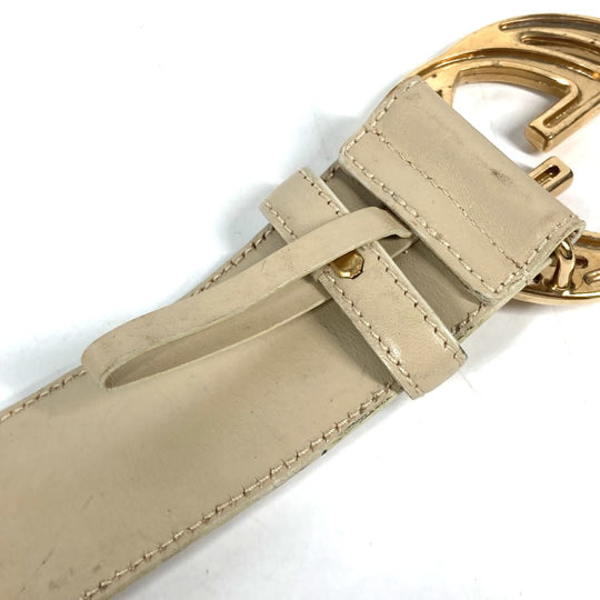 GUCCI belt 037･0394 leather beige GG logo 65