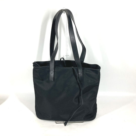 FENDI Shoulder Bag Leather / nylon black vintage FF logo Women Used Authentic