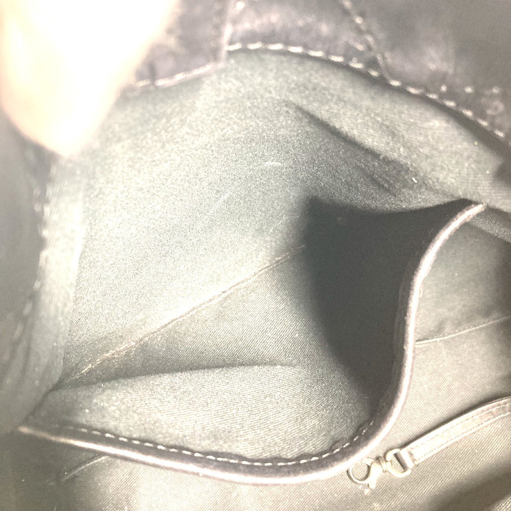 CHANEL Shoulder Bag leather black Matelasse WChain Quilting CC COCO Mark logo