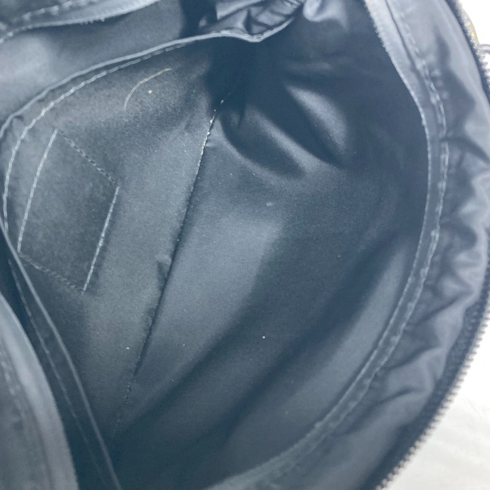 LOUIS VUITTON Shoulder Bag M55698 Leather / nylon black LV initials Expandable messenger unisex(Unisex) Used Authentic