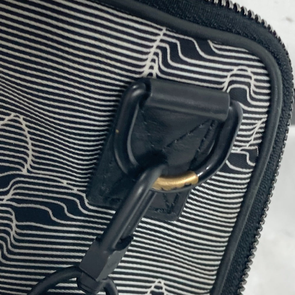 LOUIS VUITTON Shoulder Bag M55698 Leather / nylon black LV initials Expandable messenger unisex(Unisex) Used Authentic