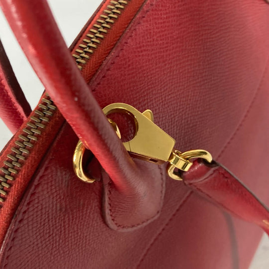 HERMES Handbag Courchevel Red 2WAY bag Shoulder Bag Bored 30