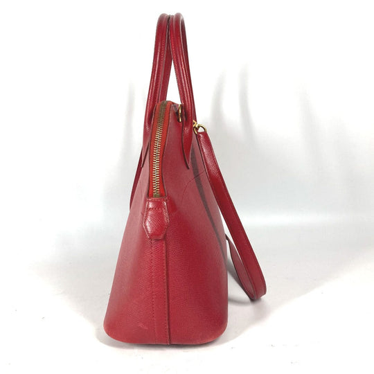 HERMES Handbag Courchevel Red 2WAY bag Shoulder Bag Bored 30