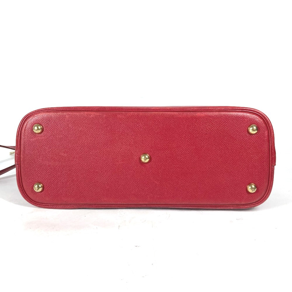 HERMES Handbag Courchevel Red 2WAY bag Shoulder Bag Bored 30