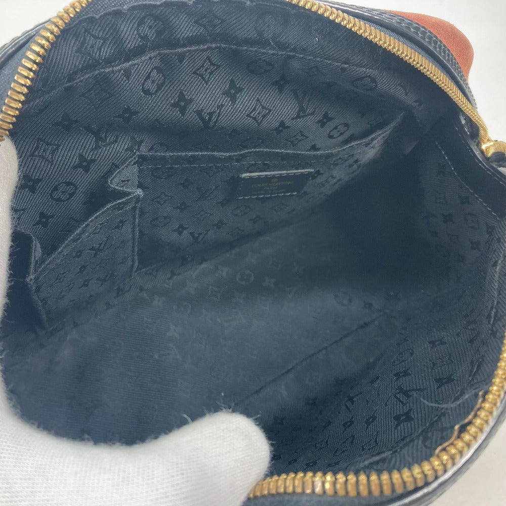 LOUIS VUITTON Handbag M95238 Leather / suede Brown Mini Boston Duffel bag Stamp bag PM Women Used Authentic