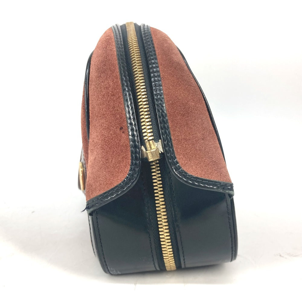 LOUIS VUITTON Handbag M95238 Leather / suede Brown Mini Boston Duffel bag Stamp bag PM Women Used Authentic
