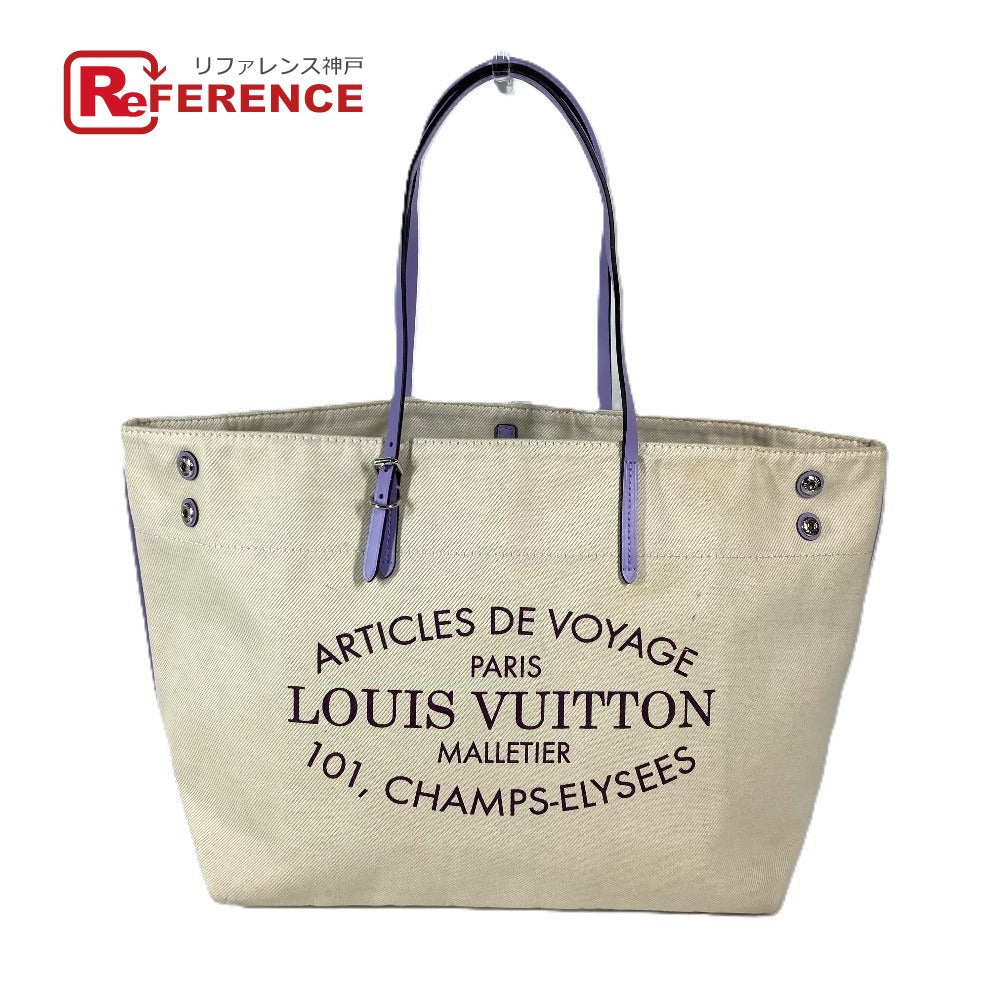 LOUIS VUITTON Shoulder Bag M94500 Leather / canvas purple Summer collection Hippo MM Women Used Authentic