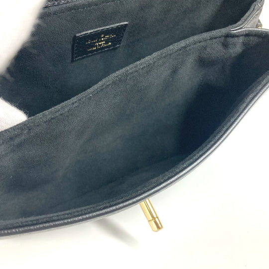 LOUIS VUITTON Shoulder Bag M22735 , Grained calf leather black Oxford