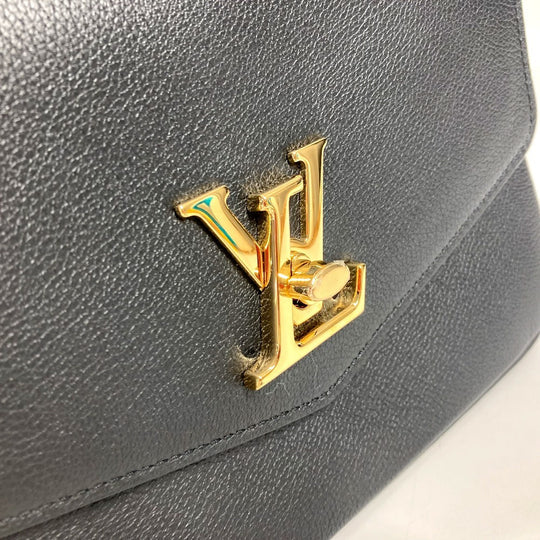 LOUIS VUITTON Shoulder Bag M22735 , Grained calf leather black Oxford