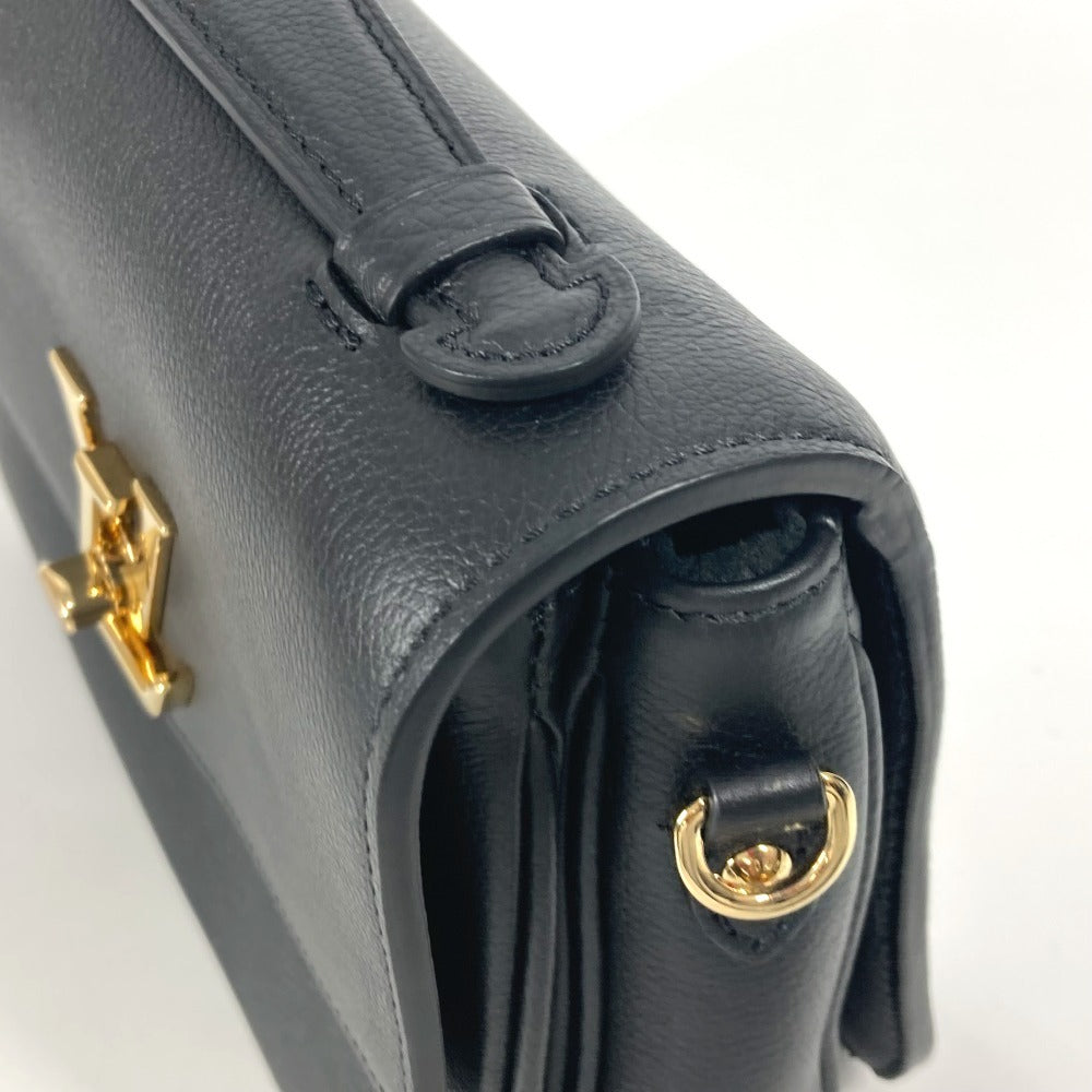 LOUIS VUITTON Shoulder Bag M22735 , Grained calf leather black Oxford