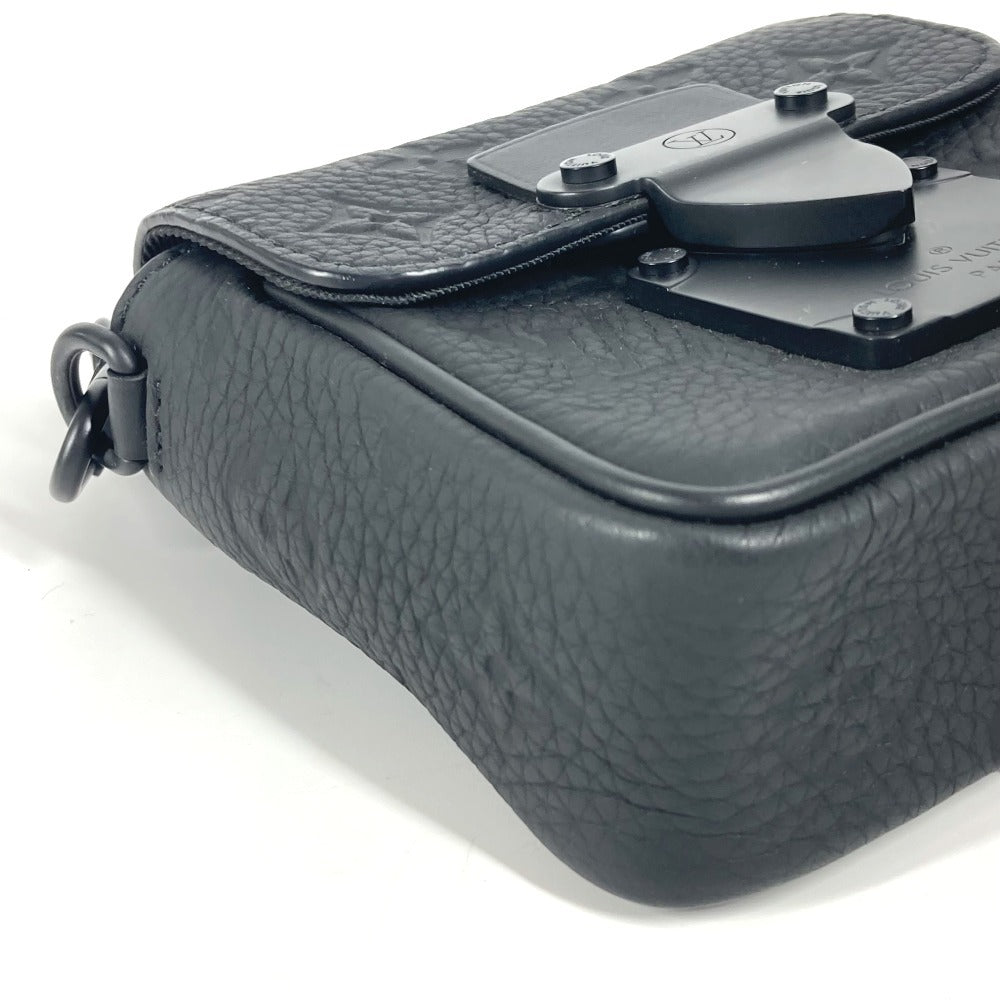 LOUIS VUITTON Shoulder Bag M83148 Taurillon Clemence Leather black Monogram Taurillon Clemence Pico S Rock unisex(Unisex) Used Authentic