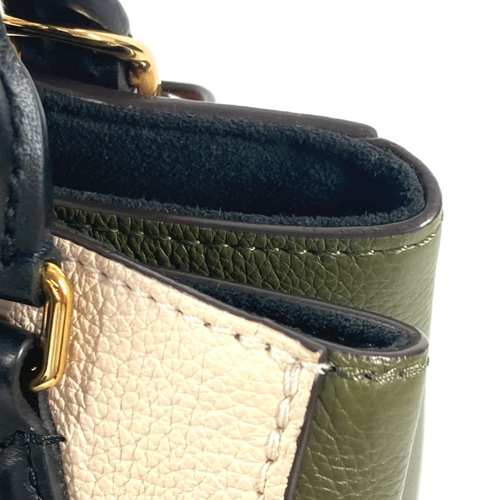 LOUIS VUITTON Handbag M45388 Monogram canvas, leather khaki Monogram Fold Tote PM Women Used Authentic