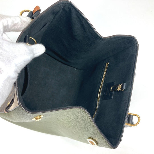LOUIS VUITTON Handbag M45388 Monogram canvas, leather khaki Monogram Fold Tote PM Women Used Authentic