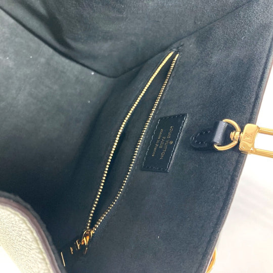 LOUIS VUITTON Handbag M45388 Monogram canvas, leather khaki Monogram Fold Tote PM Women Used Authentic