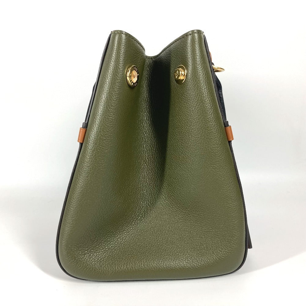 LOUIS VUITTON Handbag M45388 Monogram canvas, leather khaki Monogram Fold Tote PM Women Used Authentic