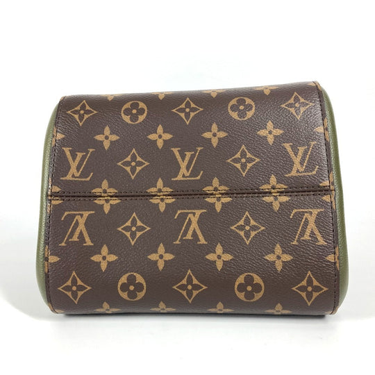 LOUIS VUITTON Handbag M45388 Monogram canvas, leather khaki Monogram Fold Tote PM Women Used Authentic