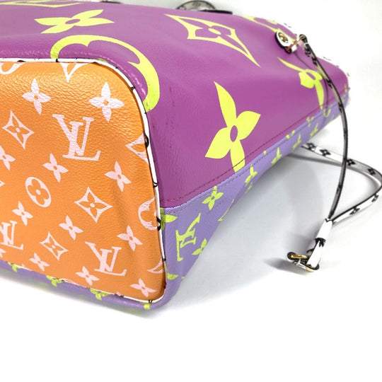 LOUIS VUITTON Shoulder Bag M44588 Monogram giant canvas Purple type Monogram Giant Neverfull MM Women Used Authentic