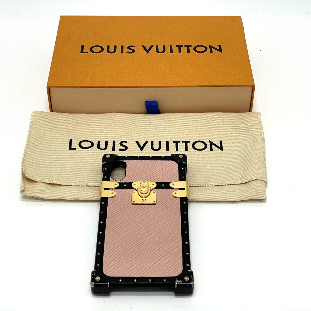 LOUIS VUITTON iPhone case M67895 Epi canvas pink Eye trunk light IPHONE X & XS Women Used Authentic