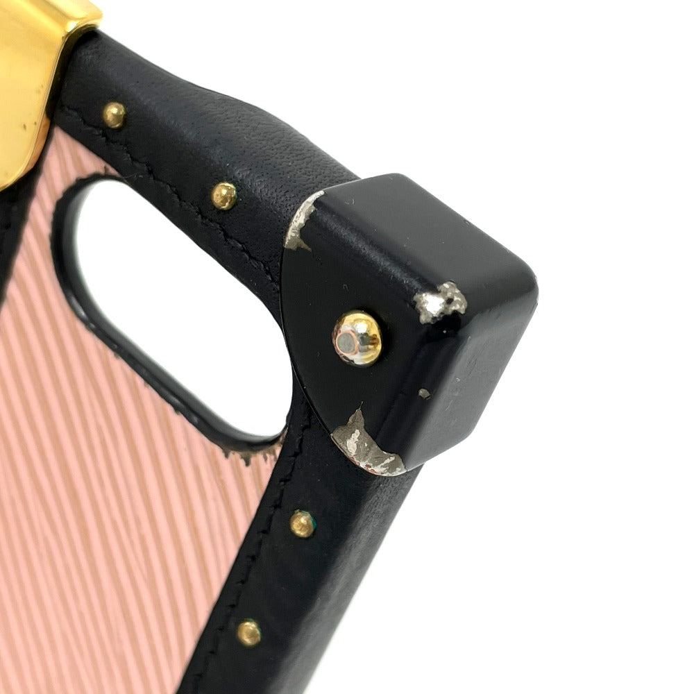 LOUIS VUITTON iPhone case M67895 Epi canvas pink Eye trunk light IPHONE X & XS Women Used Authentic